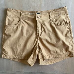 Prana Women's Light Brown Cargo Hiking Shorts